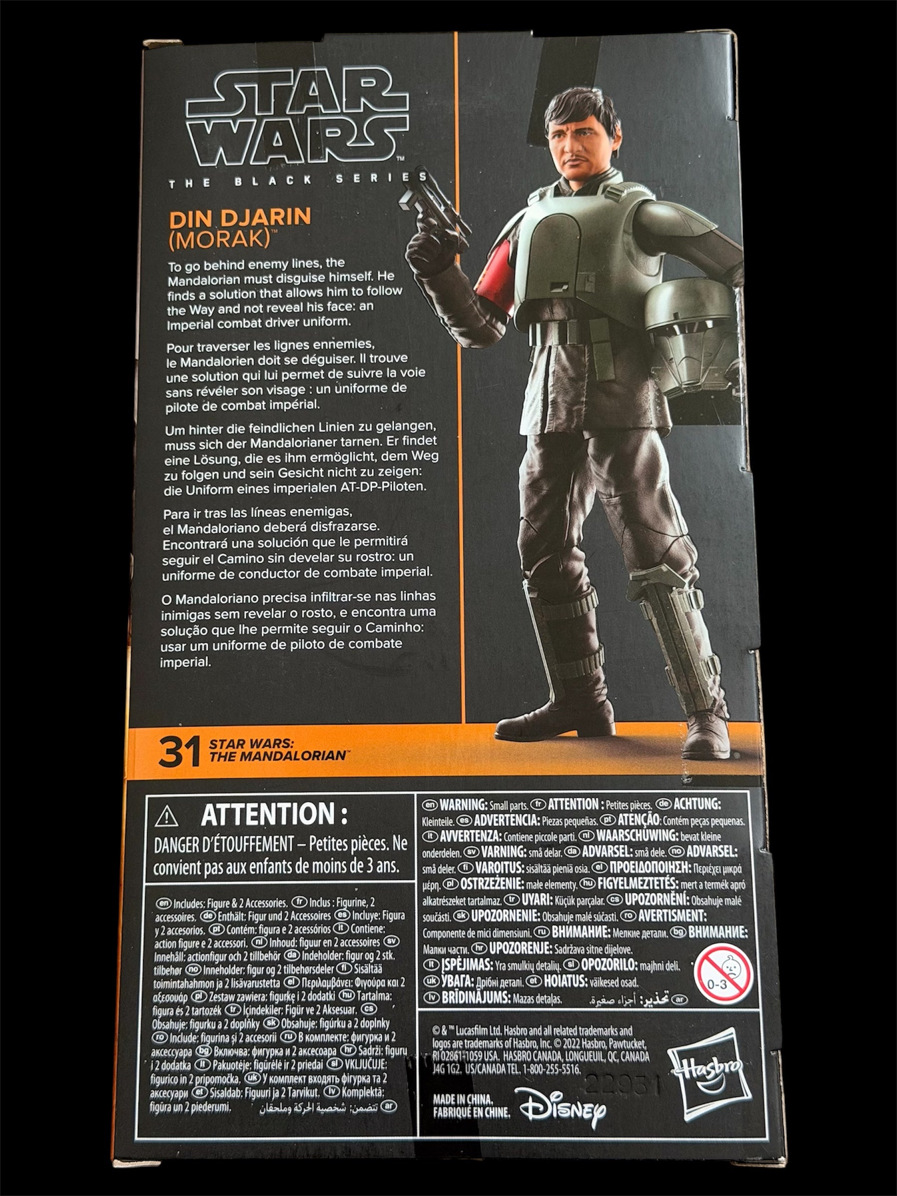New The Mandalorian Din Djarin Star Wars Black Series Figure.