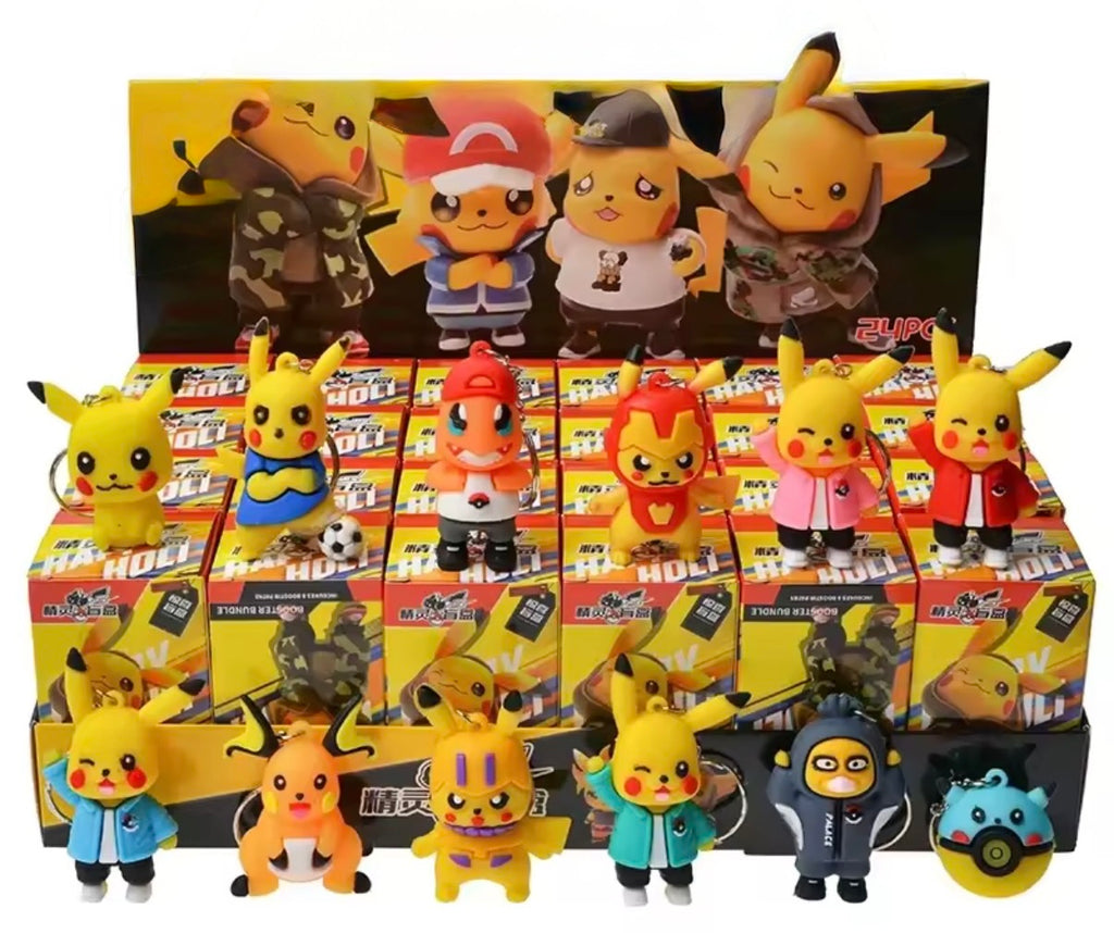 Pokemon Pikachu Blind Box Action Figure Keychain.