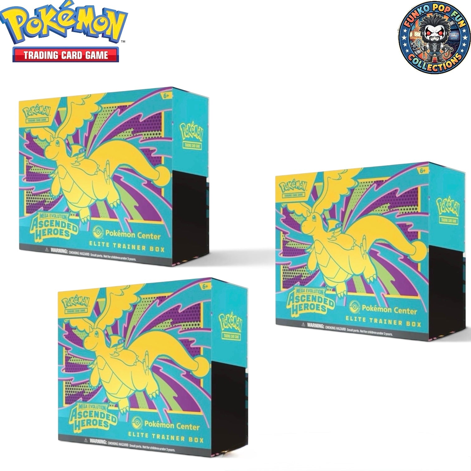 1 x Pokemon Ascended Heroes TCG Pokemon Center Exclusive Elite Trainer Box.