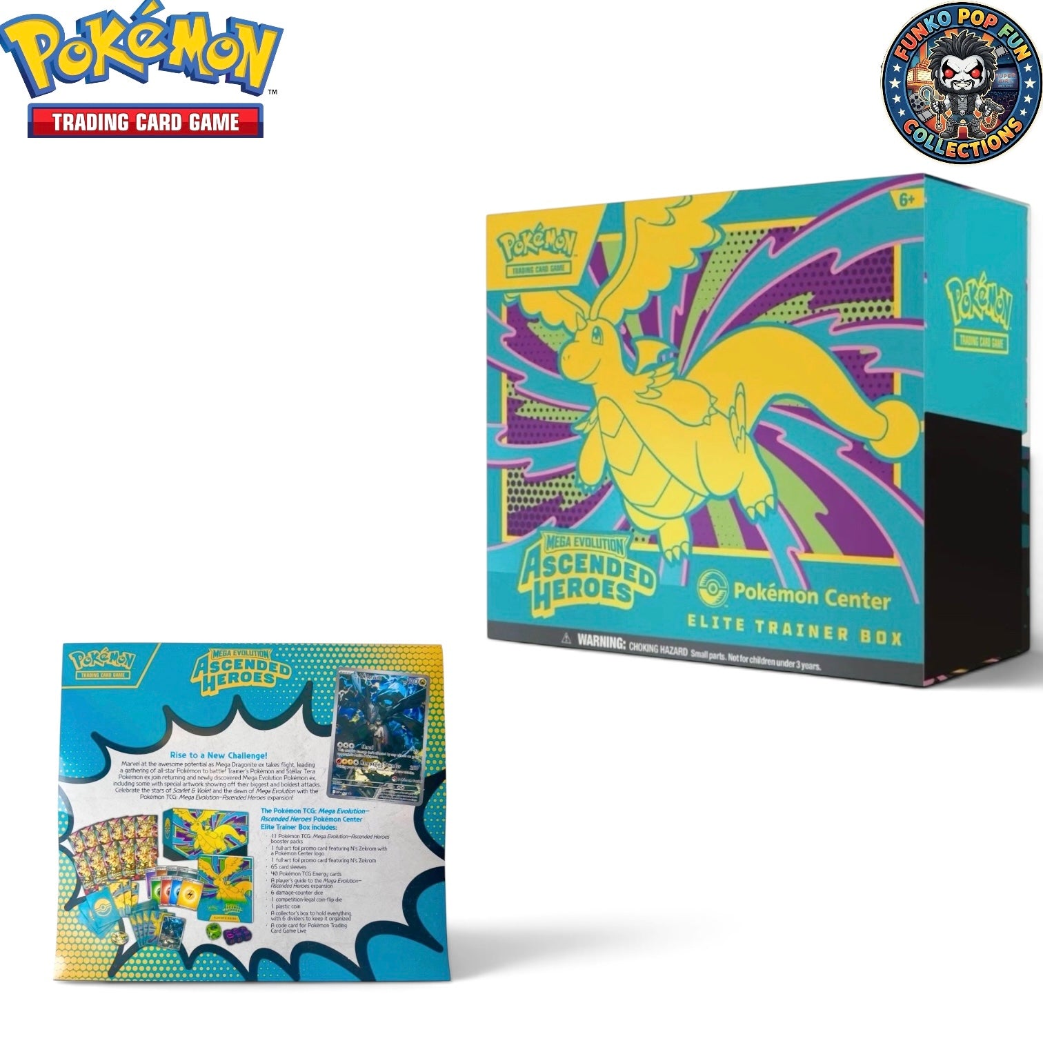 1 x Pokemon Ascended Heroes TCG Pokemon Center Exclusive Elite Trainer Box.