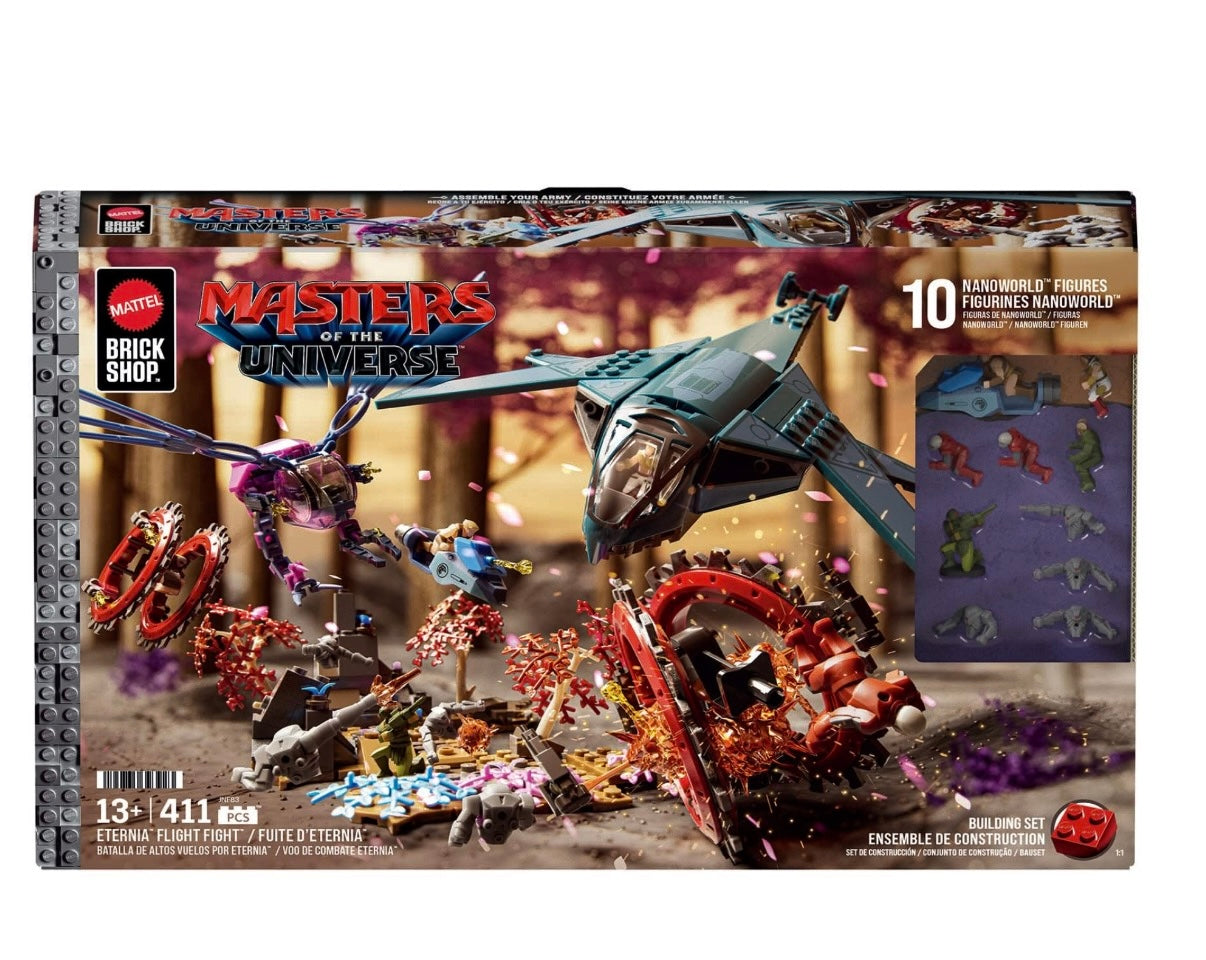 Mattel Brick Shop Masters of the Universe Eternia Flight Fight Building Set.