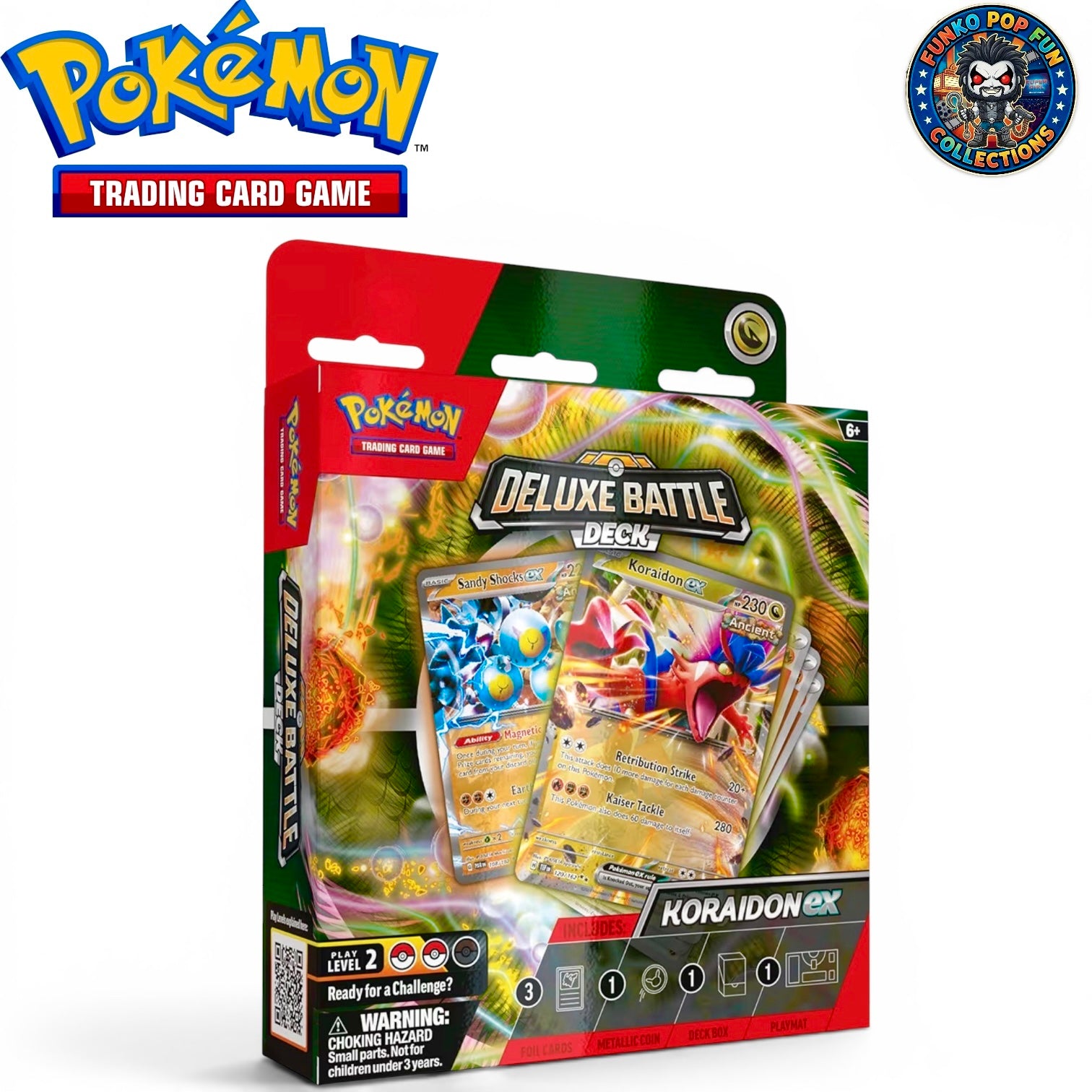 Pokémon TCG: Koraidon ex Deluxe Battle Deck Ready-to-play 60-card deck & Accessories.