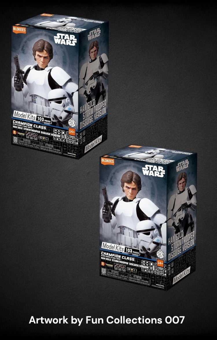 New Star Wars Blokee Hans Solo Model Figure.