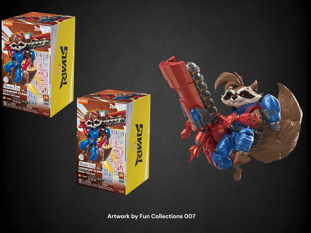 New Marvel Rivals Rocket Raccoon Model Fugure.