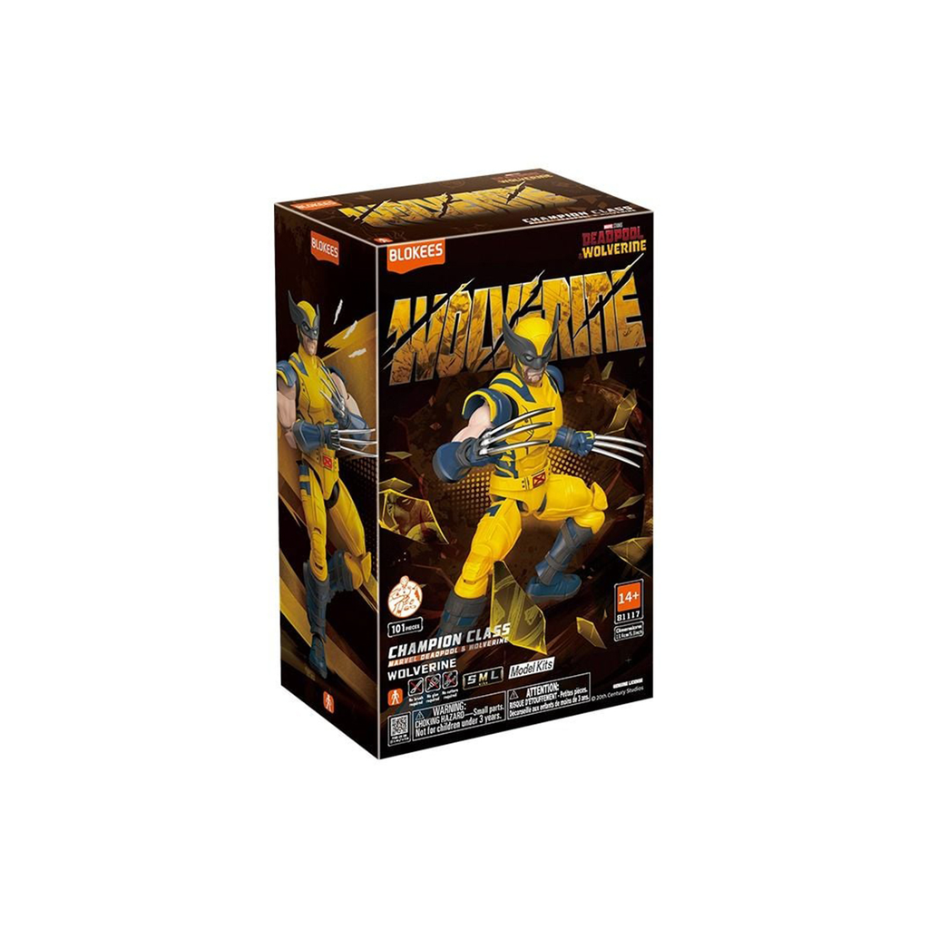 New MARVEL HEROS BLOKEES CHAMPION CLASS 05 WOLVERINE.