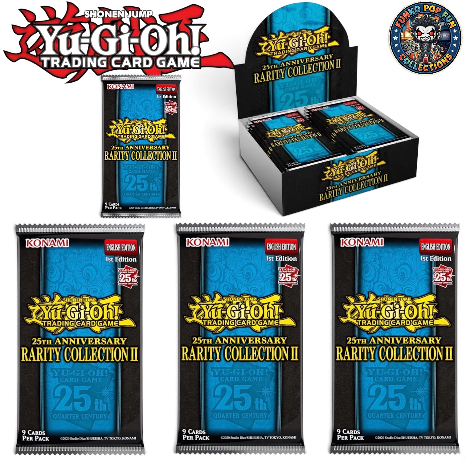 Yu-Gi-Oh TCG 25th Anniversary Rarity Collection II Booster Pack X 4