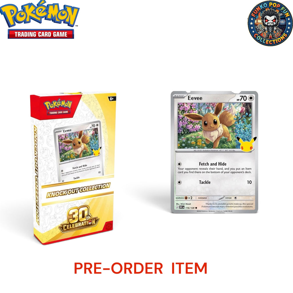 Pokémon TCG 30th Celebration Booster Bundle Box + Knock Out Collection Kit 30 Cards Booster Eevee *PRE-ORDER*